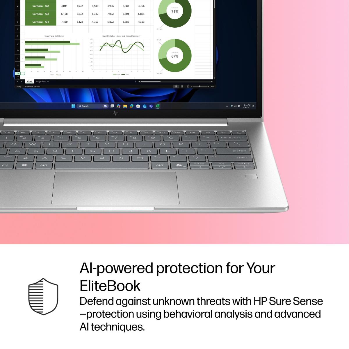 HP EliteBook 6 G1i AI - 14in - Core Ultra 5 225U - 16GB RAM - 512GB SSD - Win11 Pro - Qwerty UK