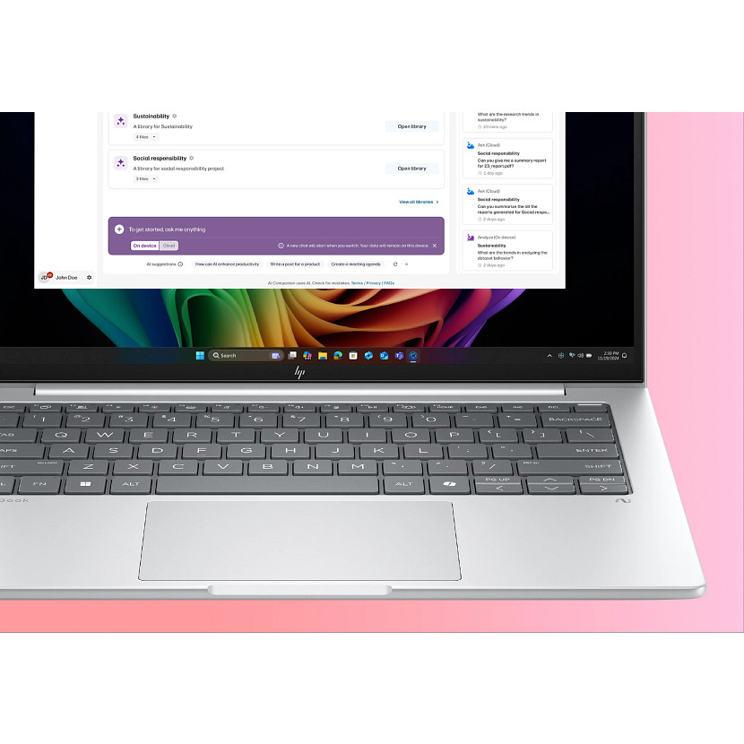 HP EliteBook 8 G1a AI - 14in - AI 7 350 - 24GB RAM - 512GB SSD - Win11 Pro - Qwerty UK