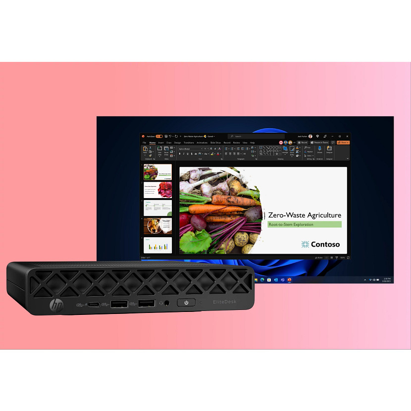 HP EliteDesk 8 Mini G1i AI - Core Ultra 5 235T - 16GB RAM - 512GB SSD - Win11 Pro - Qwerty UK