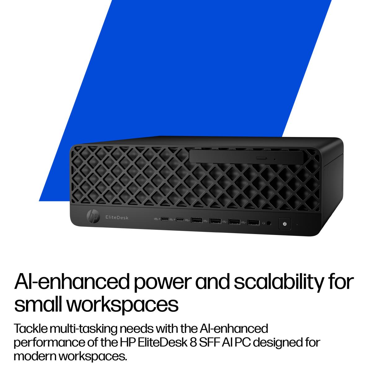 HP EliteDesk 8 SFF G1i AI - Core Ultra 7 265 - 16GB RAM - 1TB SSD - Win11 Pro - Qwerty UK