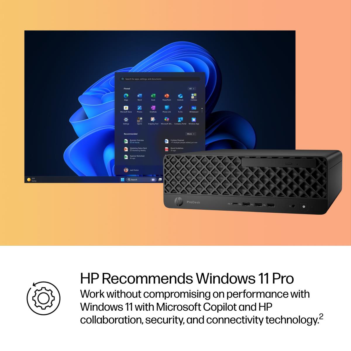 HP ProDesk 4 SFF G1i AI - Core Ultra 5 235 - 16GB RAM - 512GB SSD - Win11 Pro - Qwerty UK