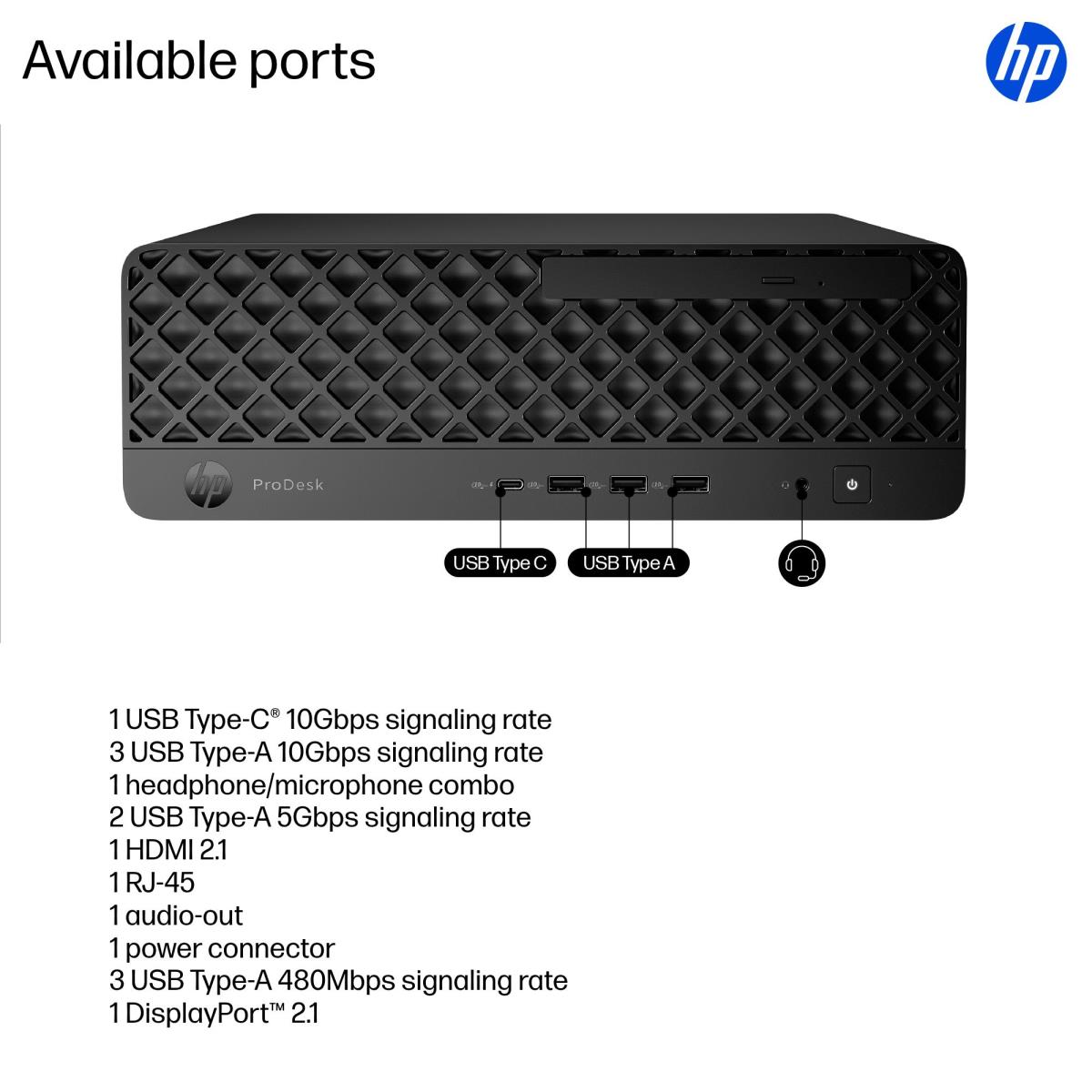 HP ProDesk 4 SFF G1i AI - Core Ultra 5 235 - 16GB RAM - 512GB SSD - Win11 Pro - Qwerty UK
