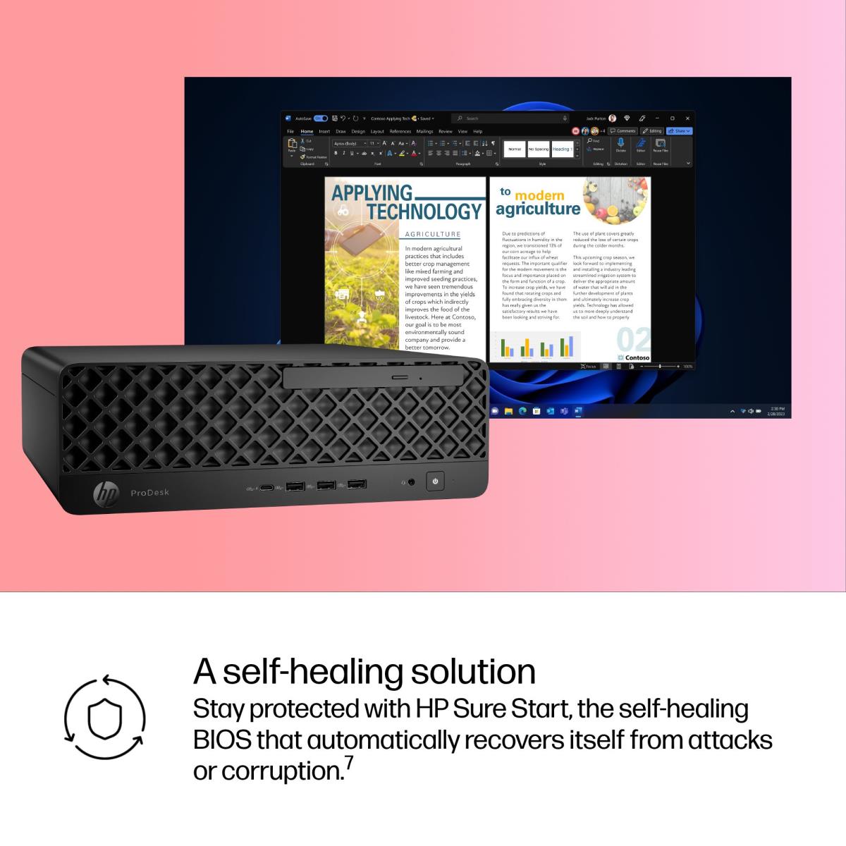 HP ProDesk 4 SFF G1i AI - Core Ultra 5 235 - 16GB RAM - 512GB SSD - Win11 Pro - Qwerty UK