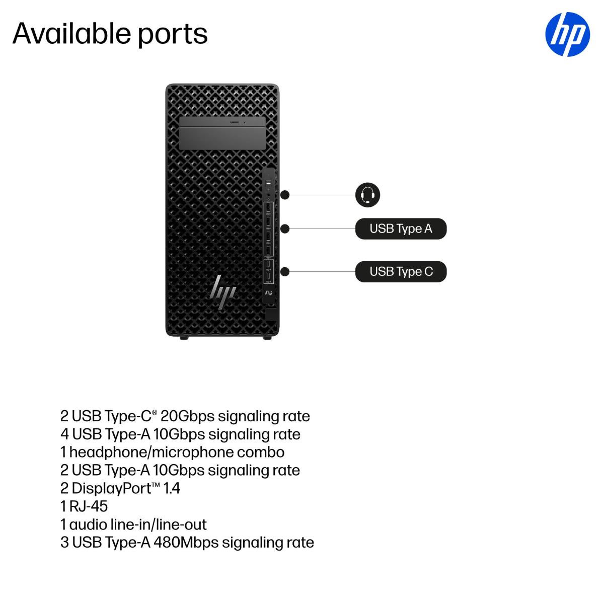 HP Workstation Z2 G1i Tower - Core Ultra 7 265 - 16GB RAM - 1TB SSD - Win11 Pro