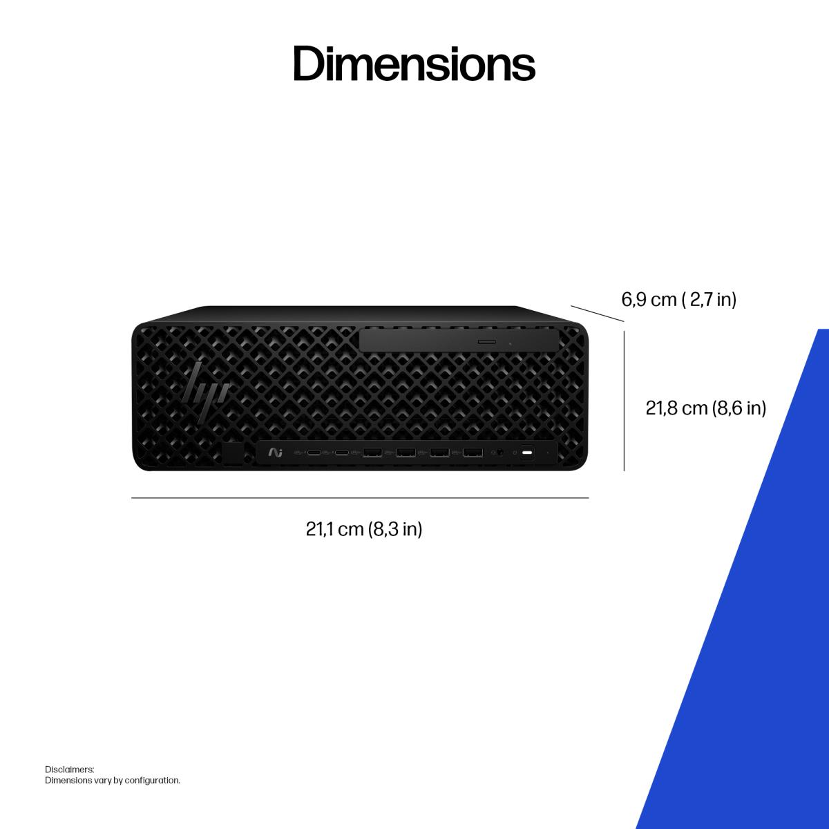 HP Workstation Z2 G1i SFF - Core Ultra 7 265 - 32GB RAM - 1TB SSD - Win11 Pro