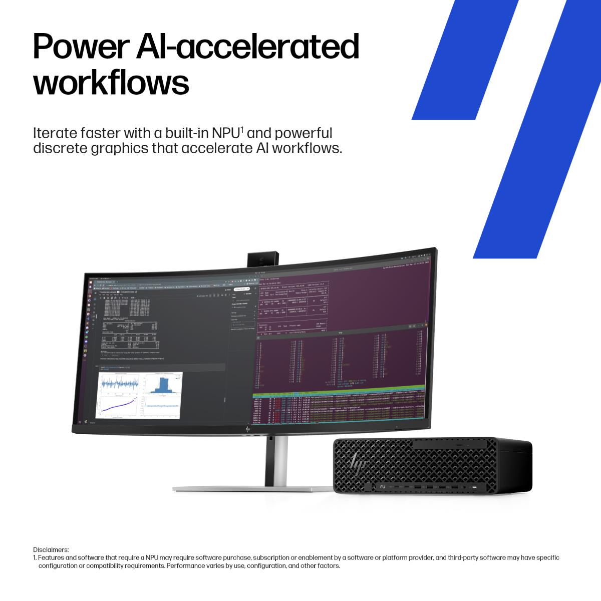HP Workstation Z2 G1i SFF - Core Ultra 7 265 - 32GB RAM - 1TB SSD - Win11 Pro