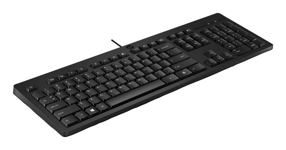 HP Wired Keyboard 125 - Black - Qwertzu German