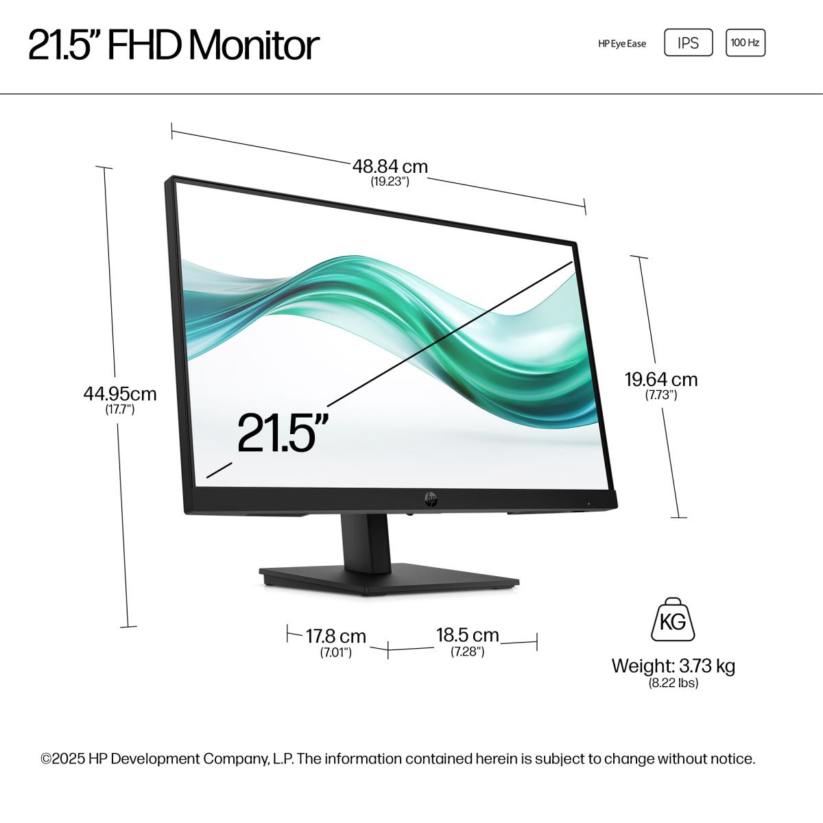 HP Desktop Monitor - Series 3 Pro 322ph - 22in - 1920x1080 (FHD)