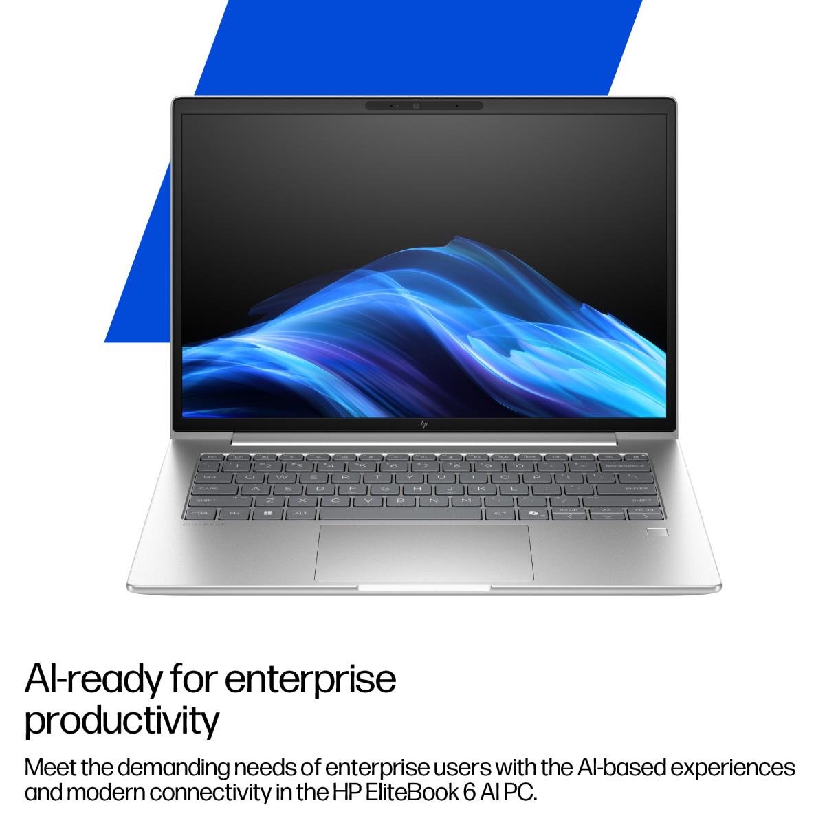 HP EliteBook 6 G1i AI - 14in - Core Ultra 5 225U - 16GB RAM - 512GB SSD - Win11 Pro - Qwerty UK