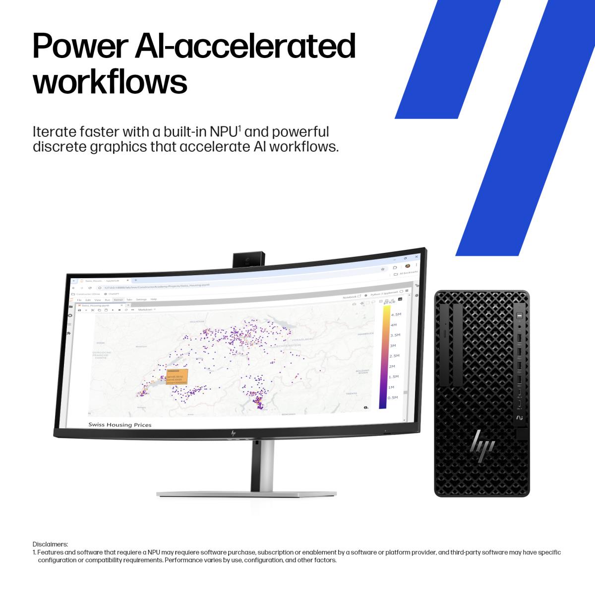 HP Workstation Z1 G1i Tower - Core Ultra 9 285 - 32GB RAM - 1TB SSD - Win11 Pro