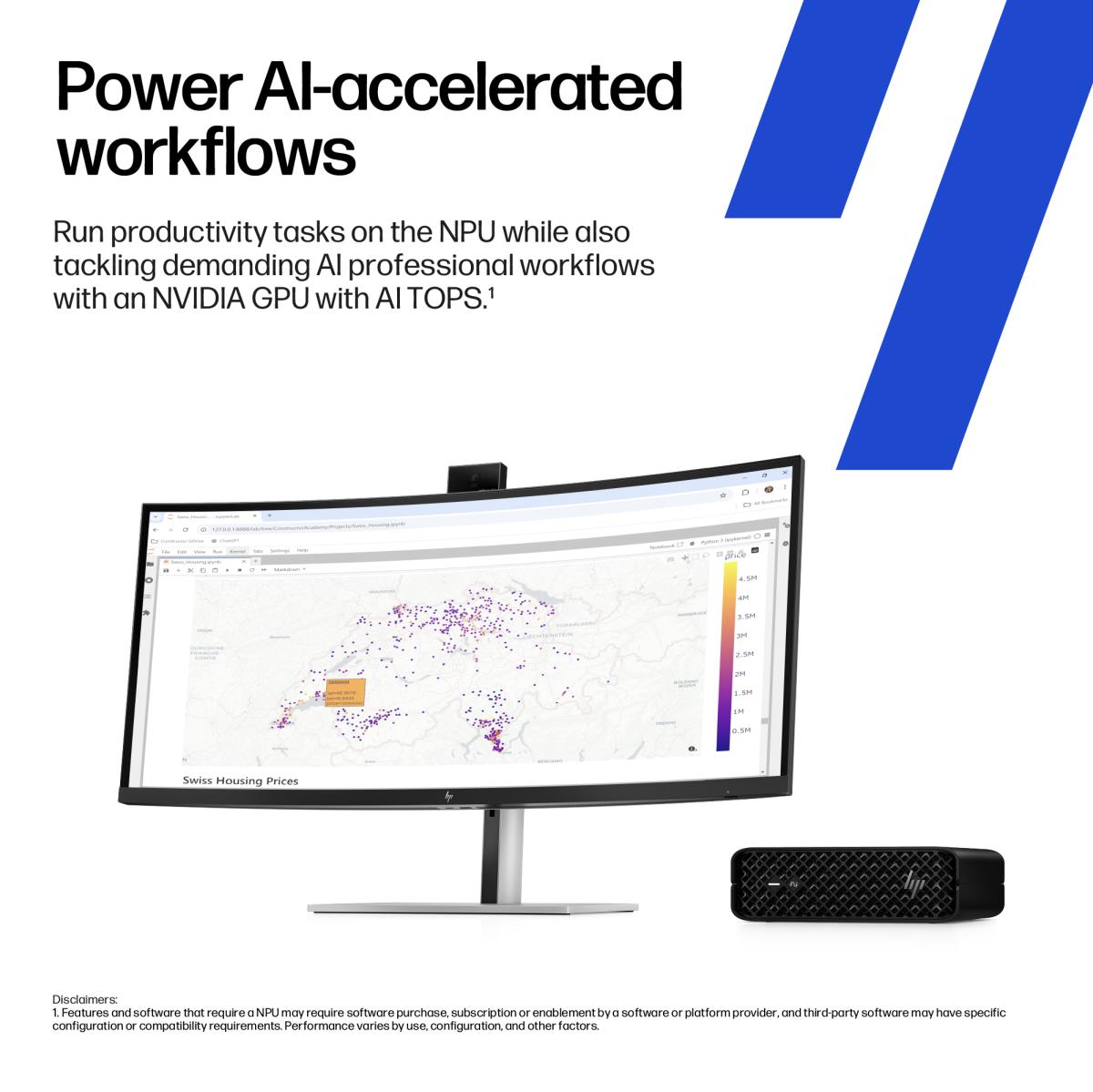 HP Workstation Z2 G1i Mini - Core Ultra 9 285 - 32GB RAM - 1TB SSD - Win11 Pro
