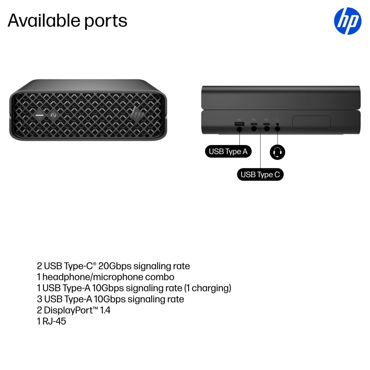 HP Workstation Z2 G1i Mini - Core Ultra 9 285 - 32GB RAM - 1TB SSD - Win11 Pro