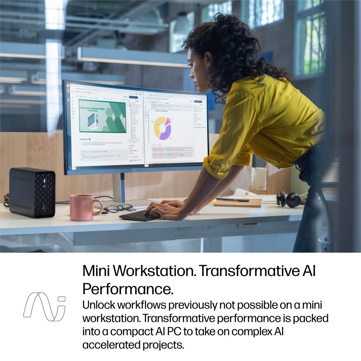 HP Workstation Z2 G1a Mini - AI Max PRO 395 - 128GB RAM - 1TB SSD - Win11 Pro