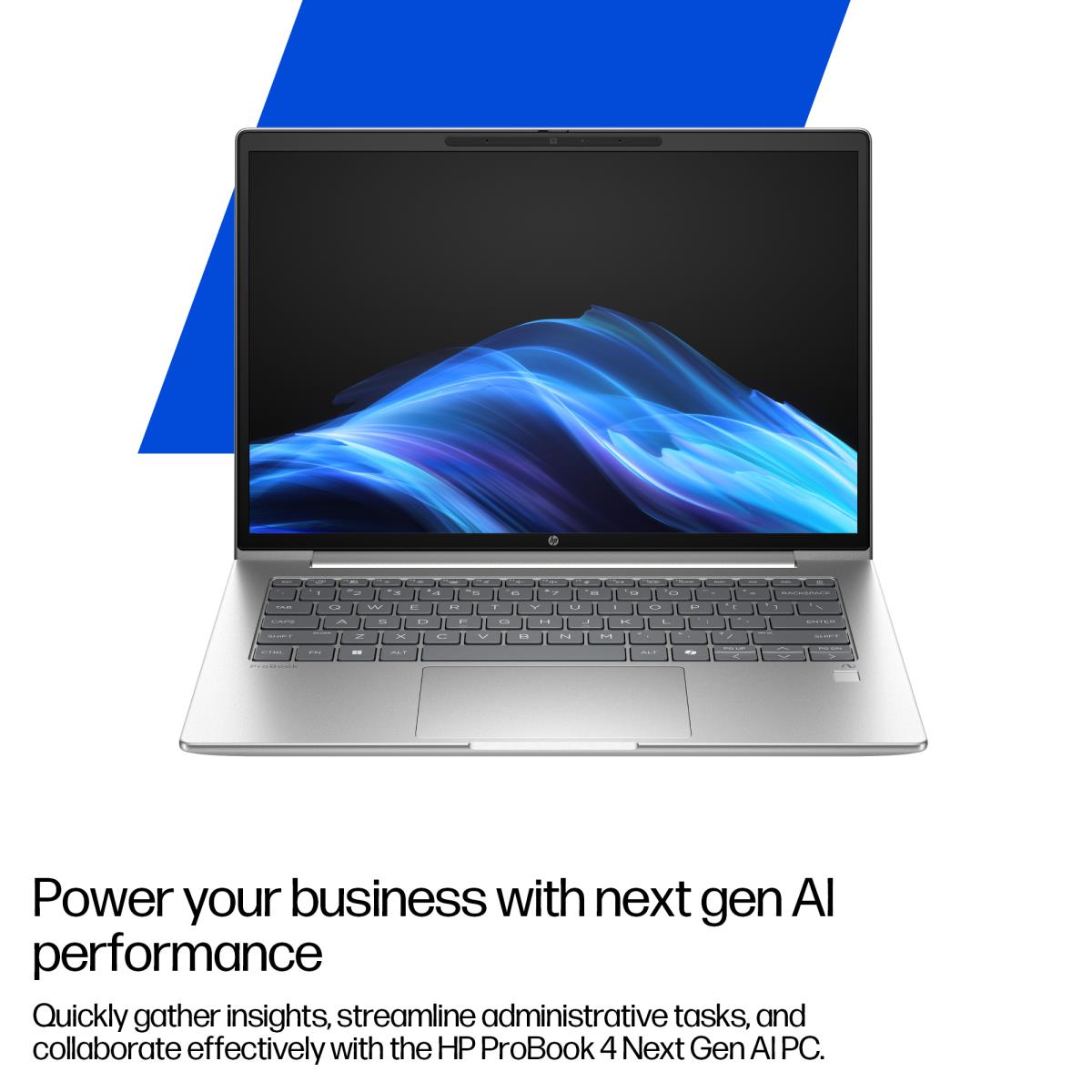 HP ProBook 4 G1q AI - 14in - Snapdragon X1-26-100 - 16GB RAM - 512GB SSD - Win11 Pro - Qwerty UK