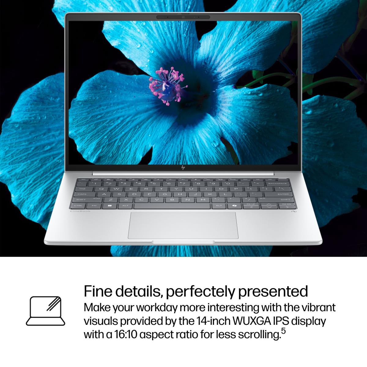 HP EliteBook 8 G1i AI - 14in - Core Ultra 5 228V - 32GB RAM - 512GB SSD - Win11 Pro - Qwerty UK