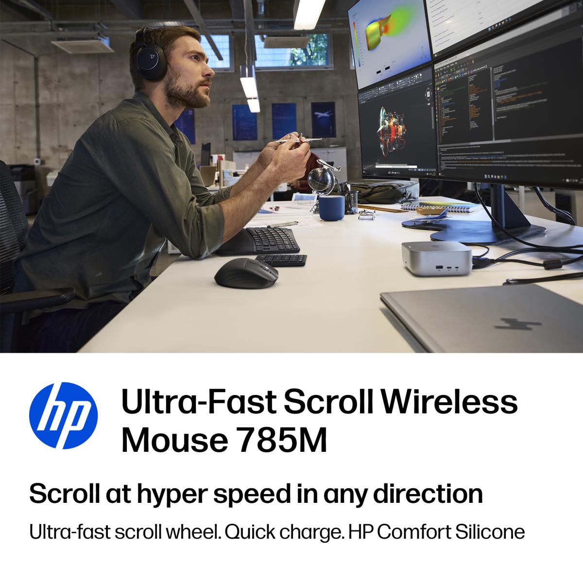 HP Wireless Ultra-Fast Scroll Mouse - 785M