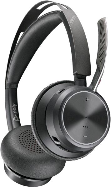 HP Headset Voyager Focus 2 - Stereo - Bluetooth/USB-C - USB-C/A Adapter + Charging Stand (BUNDLE OF 10 UNITS)
