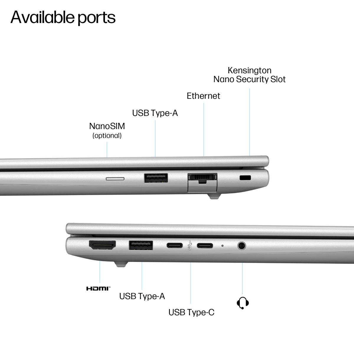 HP EliteBook 6 G1q NGAI - 14in - Snapdragon X1-26-100 - 16GB RAM - 512GB SSD - Win11 Pro - Qwerty UK