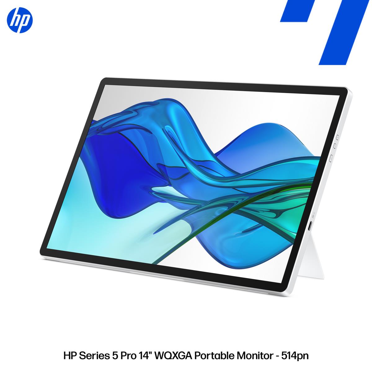 HP Portable Monitor - Series 5 Pro 514pn - 14in - 2560x1600 (WQXGA) - IPS with Edge-lit
