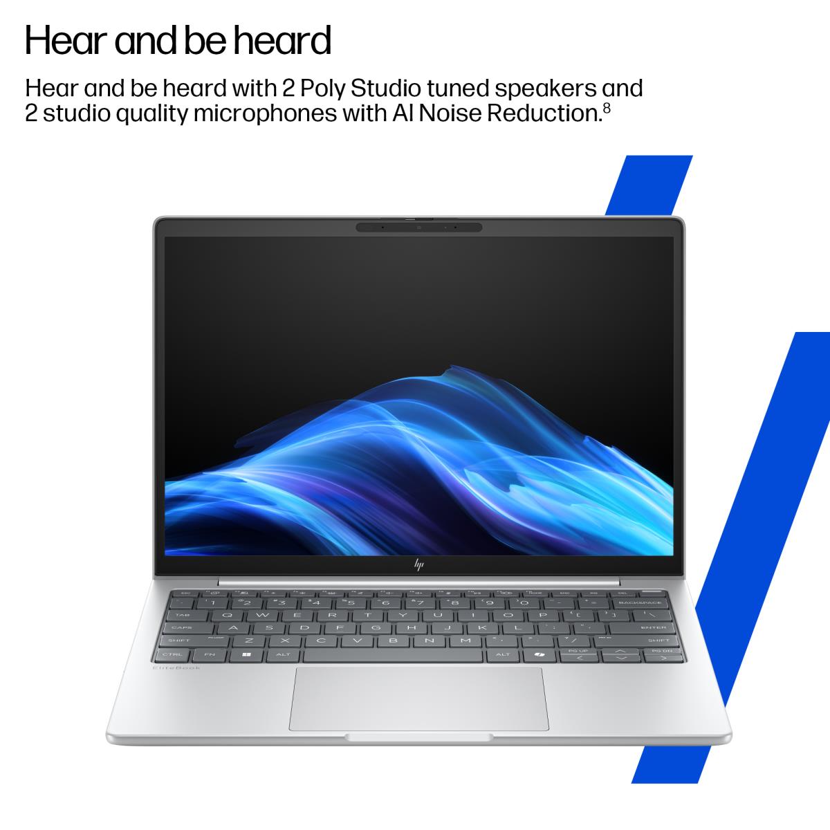 HP EliteBook 8 G1i AI - 14in - Core Ultra 5 225U - 24GB RAM - 512GB SSD - Win11 Pro - Qwerty UK