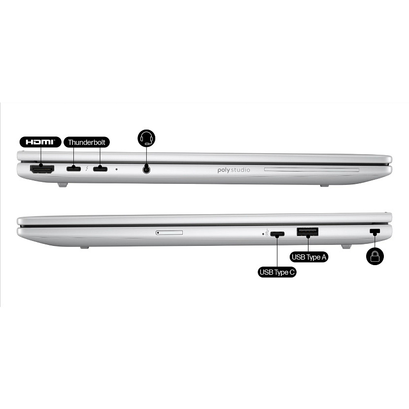 HP EliteBook 8 G1i AI - 14in - Core Ultra 5 225U - 24GB RAM - 512GB SSD - Win11 Pro - Qwerty UK