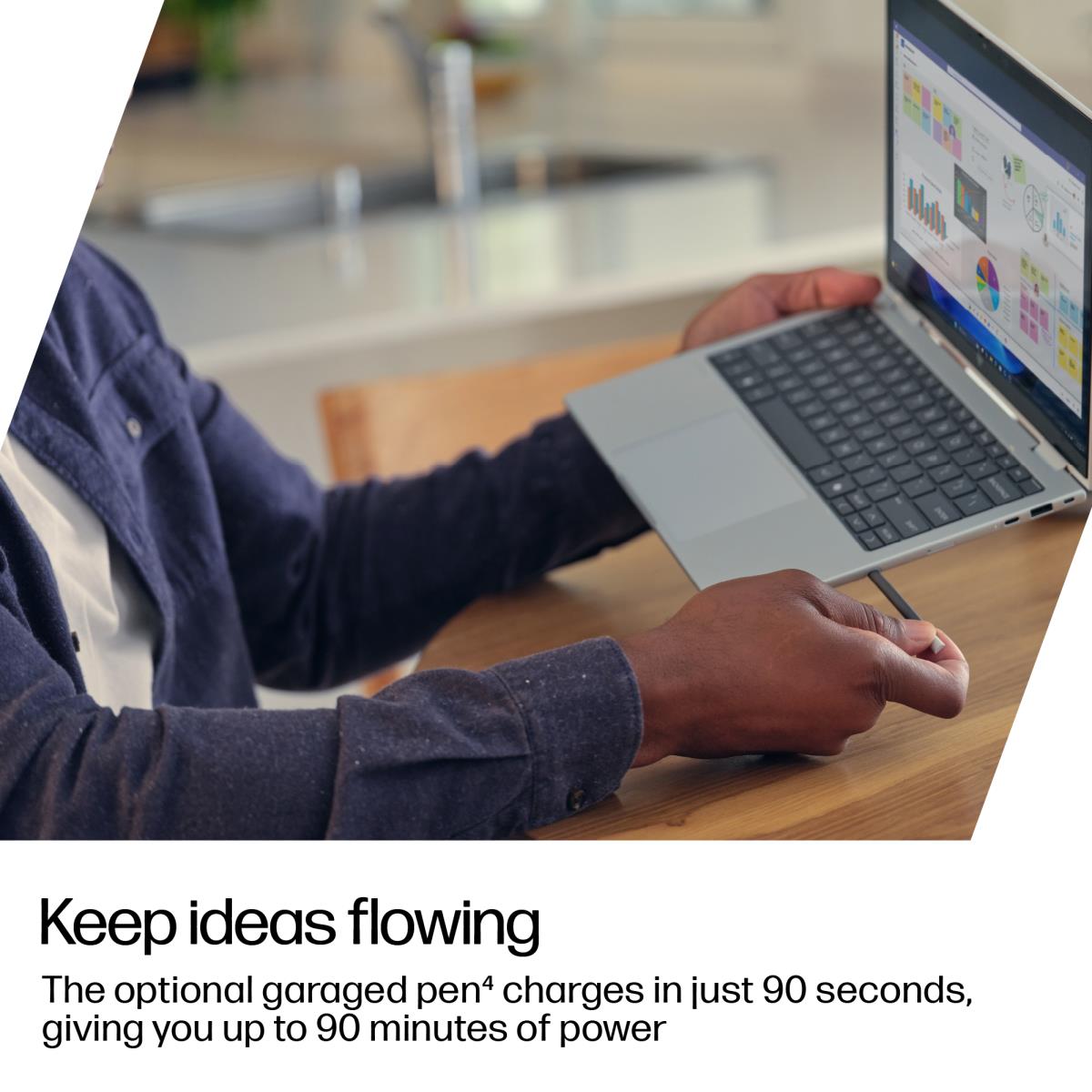 HP EliteBook 8 Flip G1i AI - 13.3in Touchscreen - Core Ultra 7 255U - 32GB RAM - 512GB SSD - 5G - Win11 Pro - Qwerty UK
