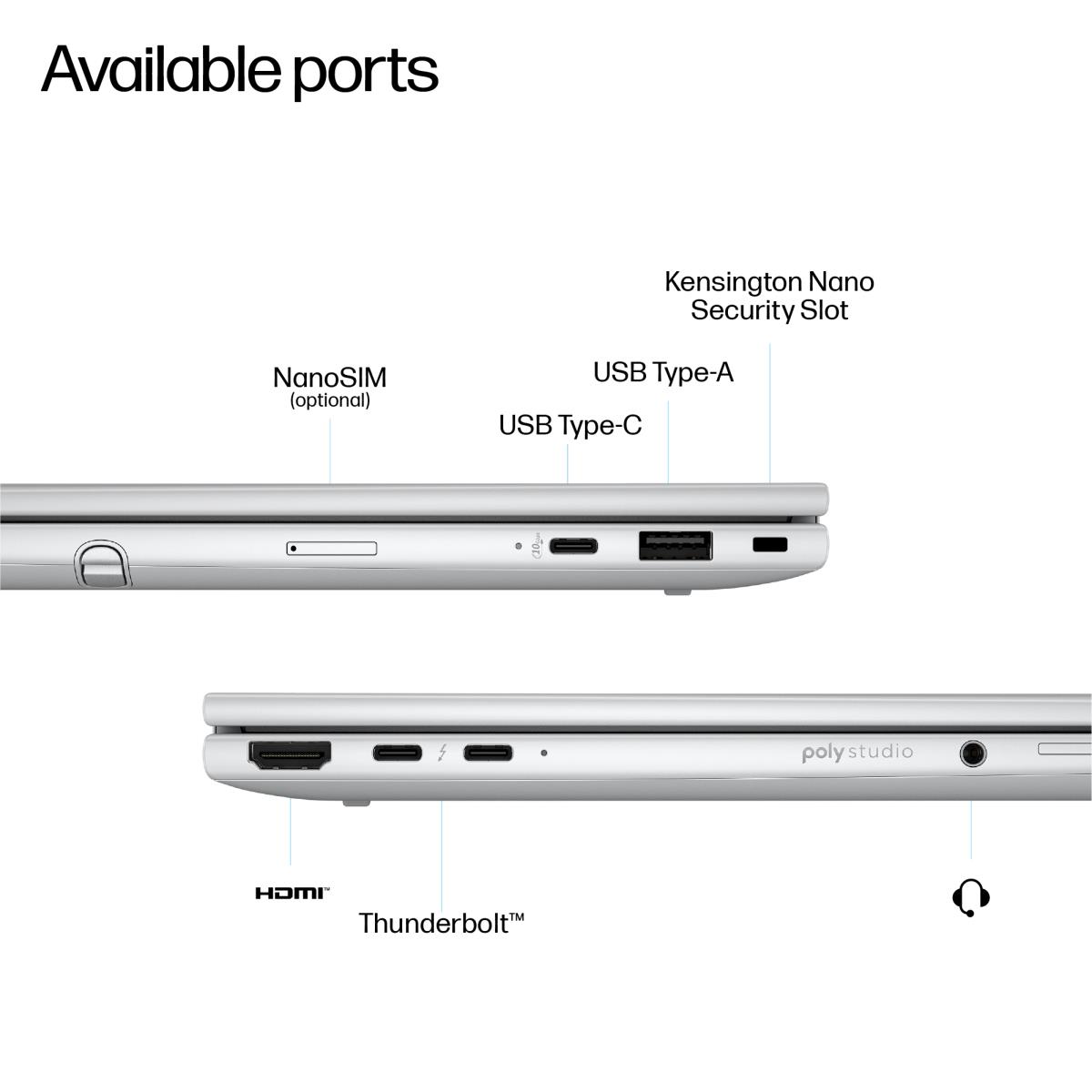 HP EliteBook 8 Flip G1i AI - 13.3in Touchscreen - Core Ultra 7 255U - 32GB RAM - 512GB SSD - 5G - Win11 Pro - Qwerty UK