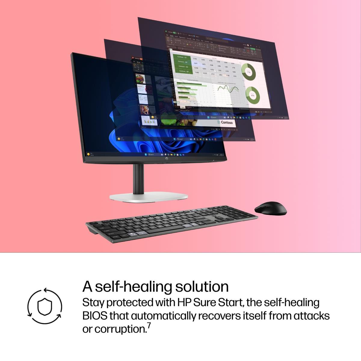 HP ProStudio 4 AiO G1i AI - 23.8in - Core Ultra 7 265T - 24GB RAM - 512GB SSD - Win11 Pro - Qwerty UK