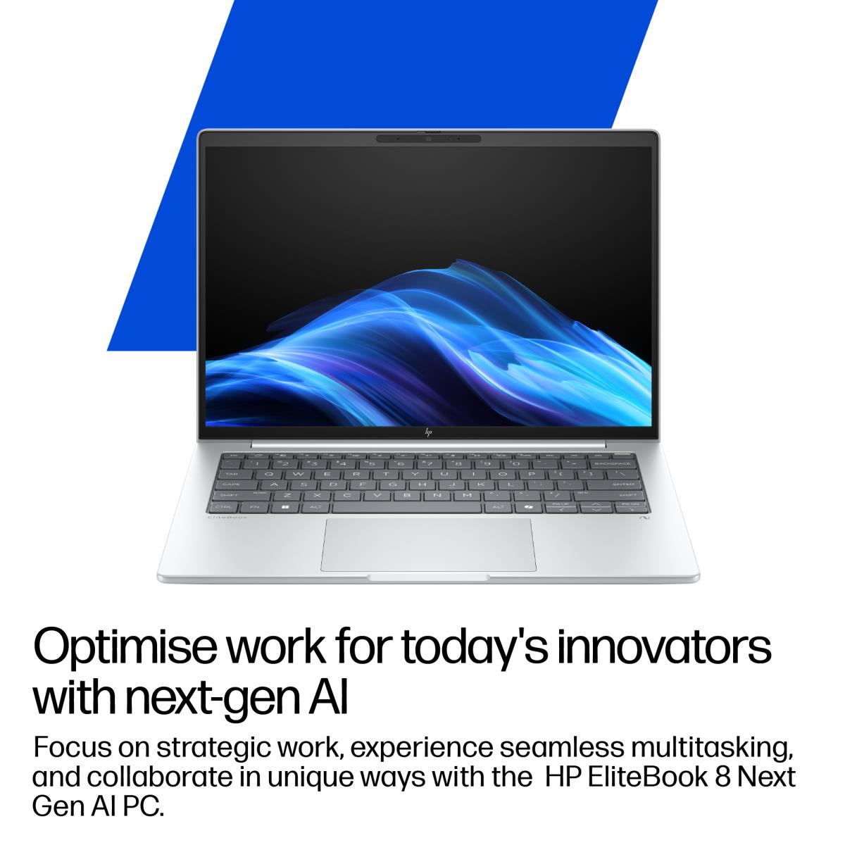 HP EliteBook 8 G1i AI - 16in - Core Ultra 7 256V - 16GB RAM - 512GB SSD - Win11 Pro - Qwerty UK