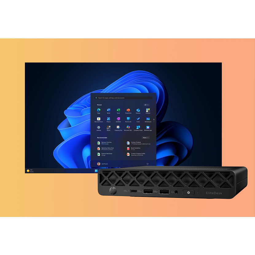 HP EliteDesk 8 Mini G1i AI - Core Ultra 5 235T - 16GB RAM - 512GB SSD - Win11 Pro - Qwerty UK