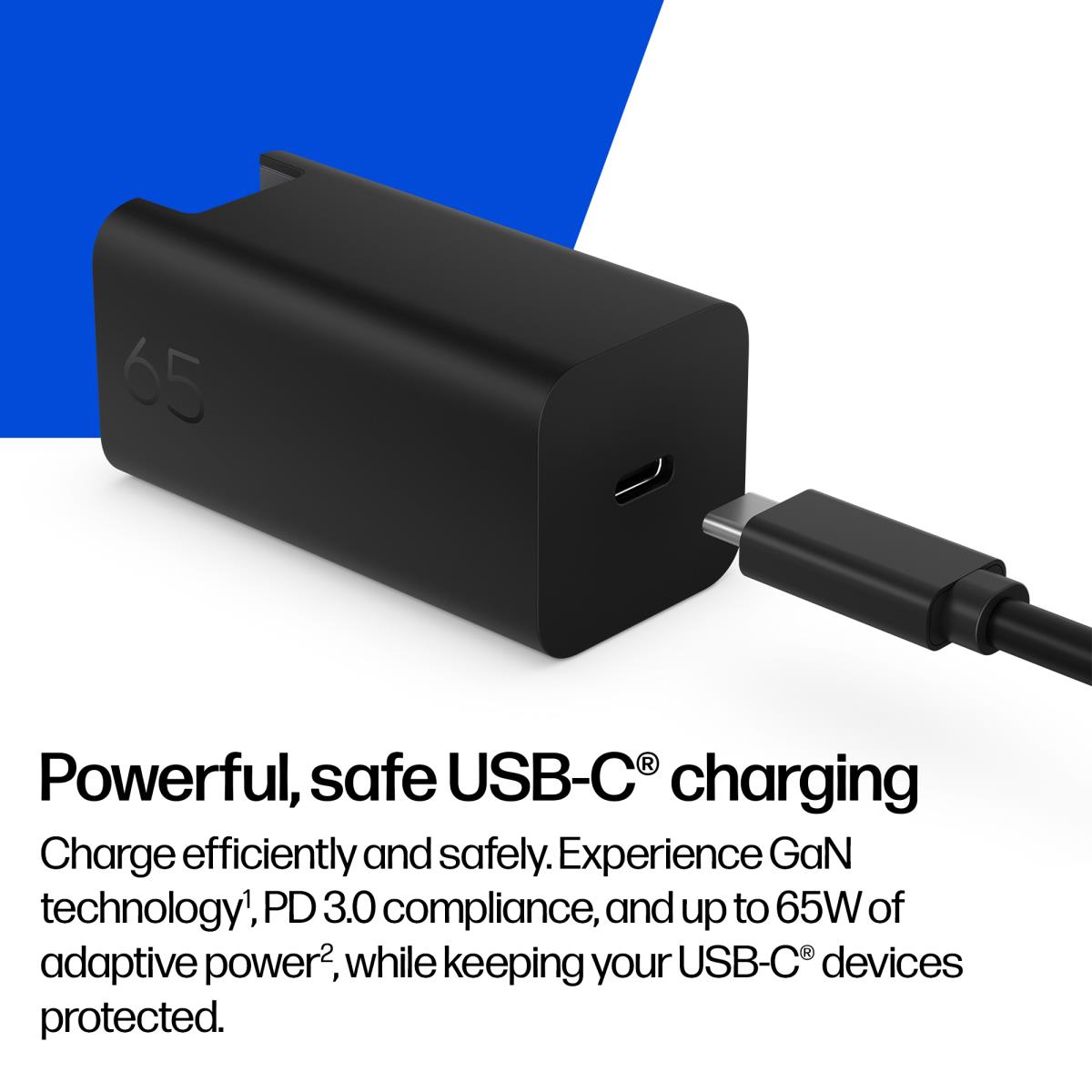 HP GaN Wall Charger - USB-C - 65W