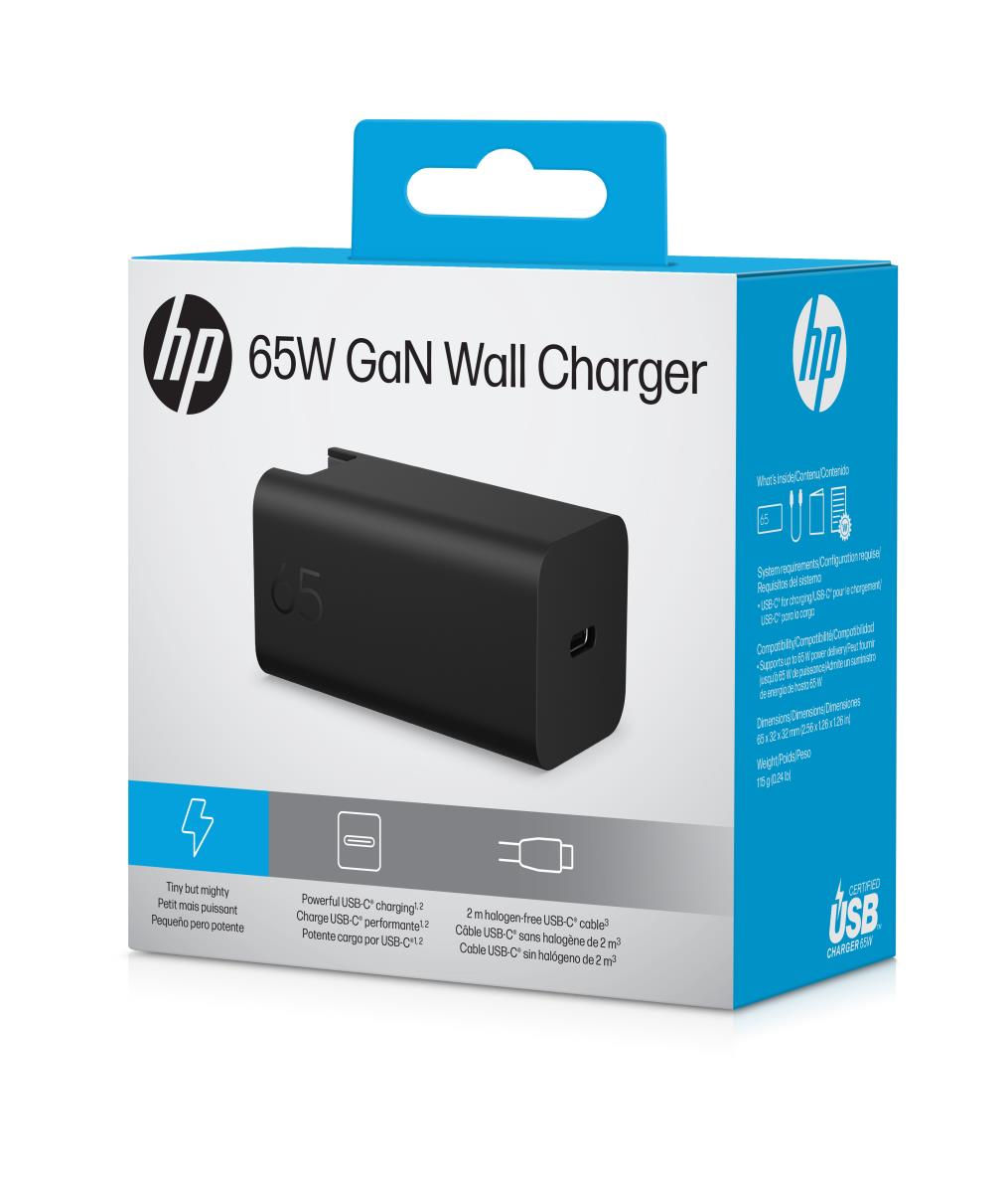HP GaN Wall Charger - USB-C - 65W