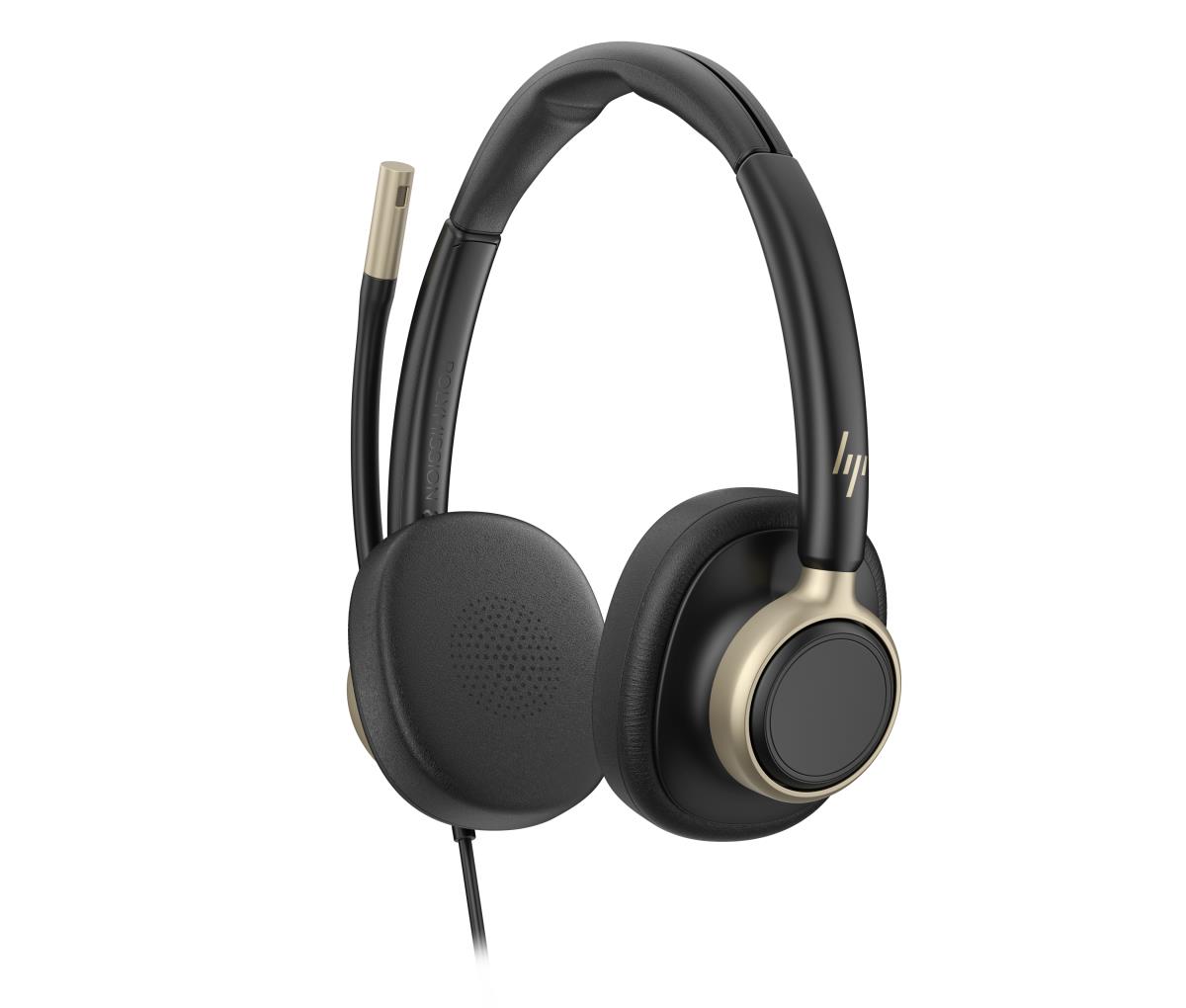 HP Poly Mission 825 Wired Headset - Stereo - USB-C/A - Bulk