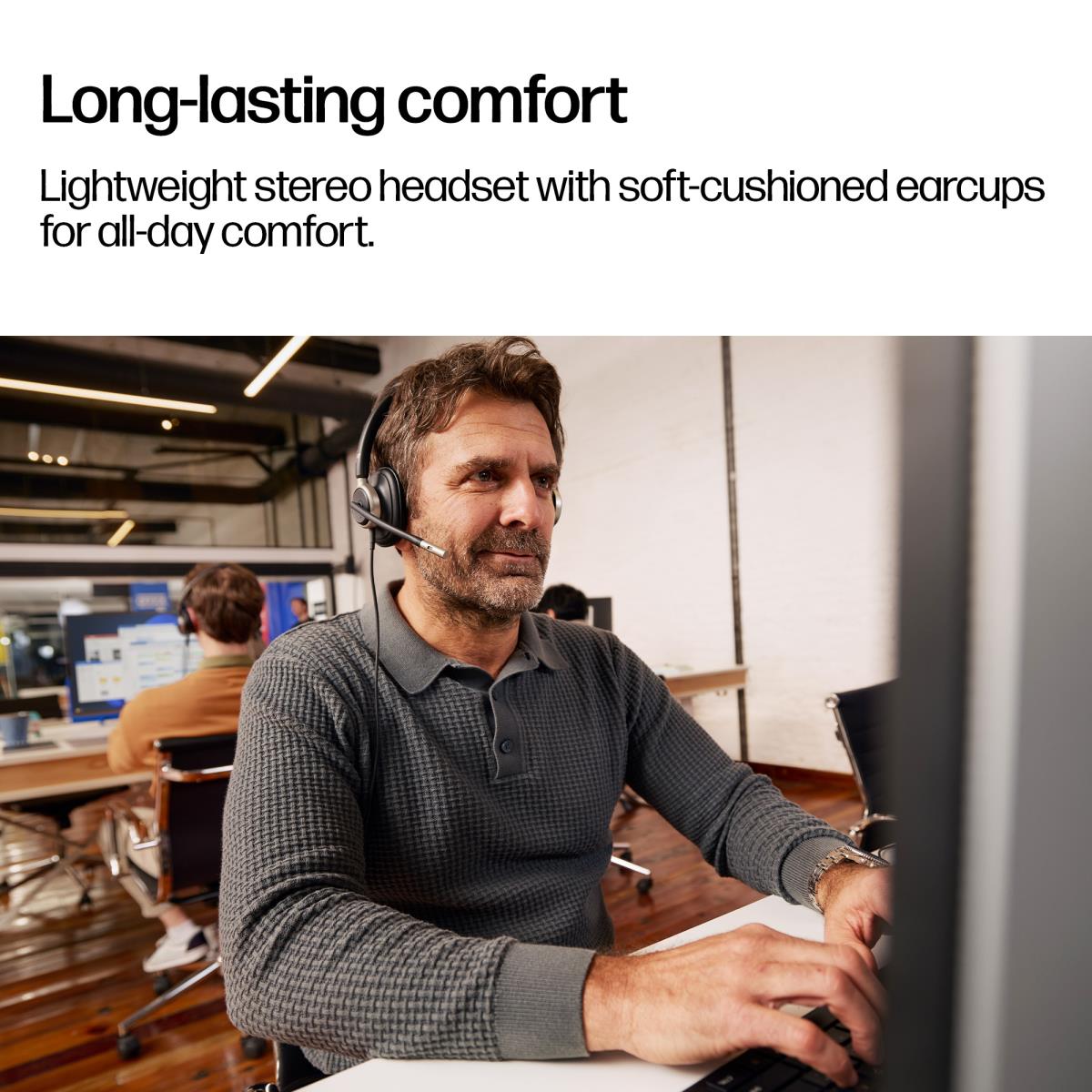 HP Poly Mission 825 Wired Headset - Stereo - USB-C/A - Bulk