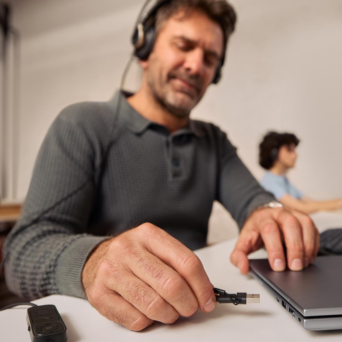 HP Poly Mission 825 Wired Headset - Stereo - USB-C/A - Bulk