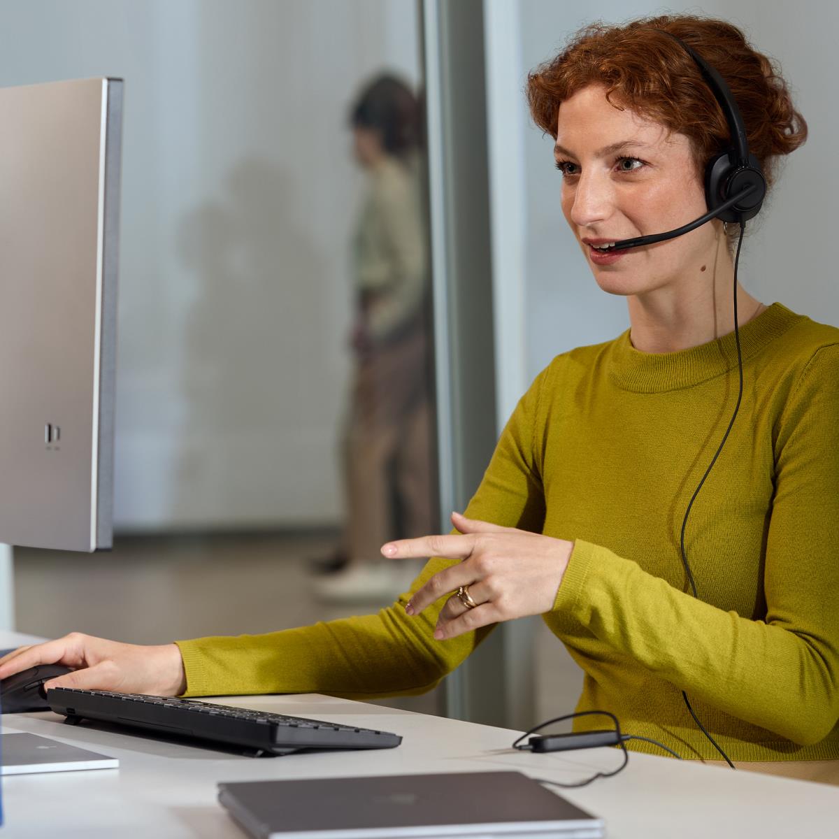 HP Poly Mission 415 Wired Headset - Mono - USB-C/A