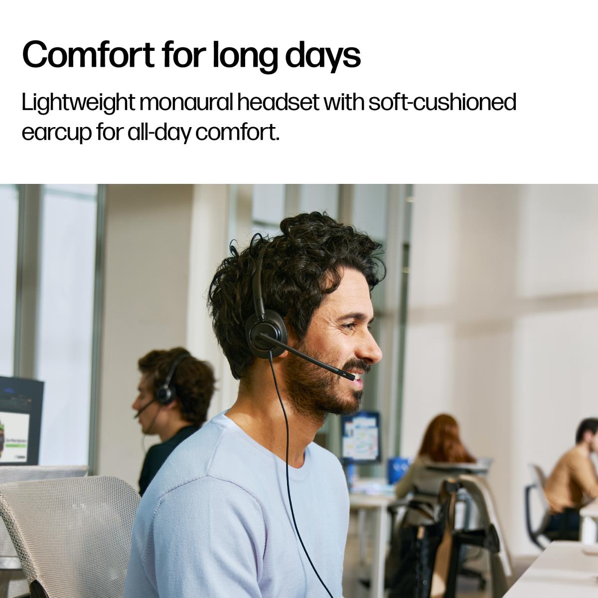 HP Poly Mission 415 Wired Headset - Mono - USB-C/A
