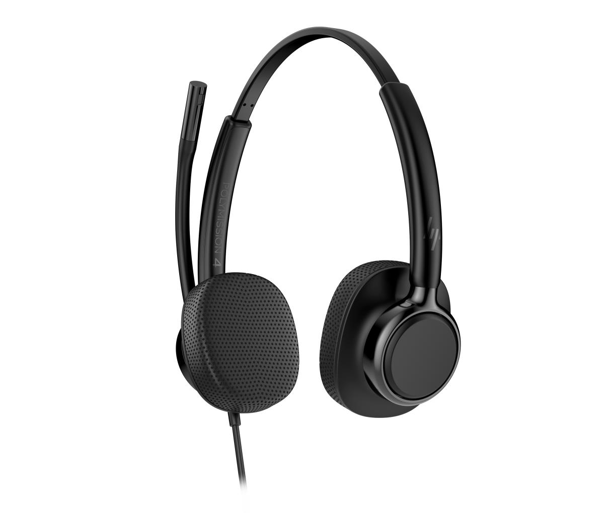 HP Poly Mission 425 Wired Headset - Stereo - USB-C/A