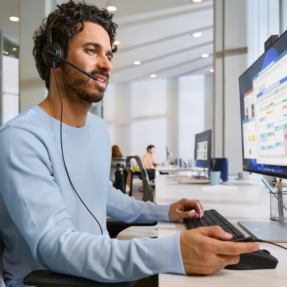 HP Poly Mission 425 Classic Wired Headset - Stereo - USB-C/A - Bulk