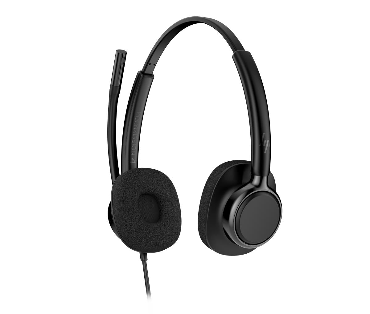 HP Poly Mission 425 Classic Wired Headset - Stereo - USB-C/A - Bulk