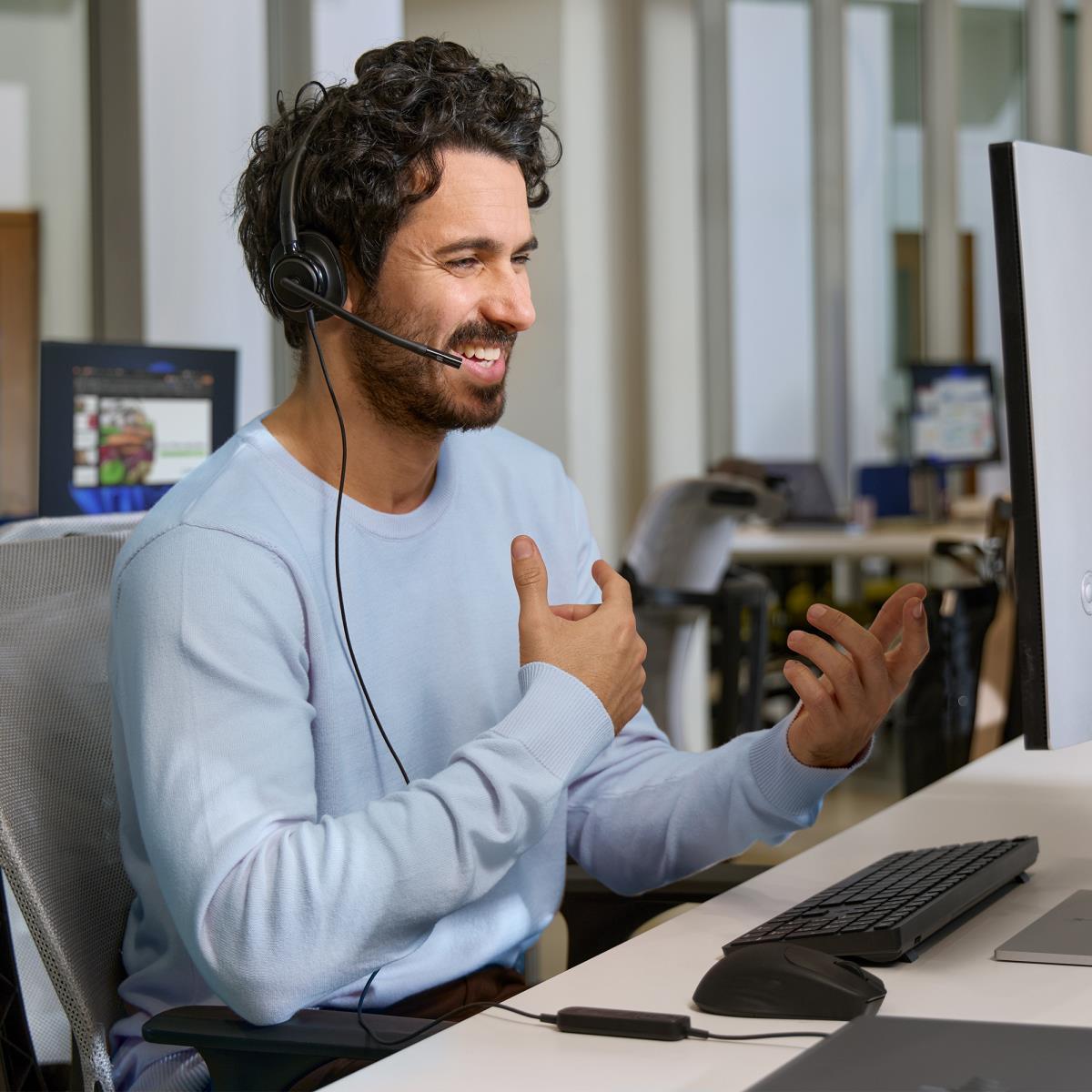 HP Poly Mission 425 Wired Headset - Stereo - USB-C/A - Bulk