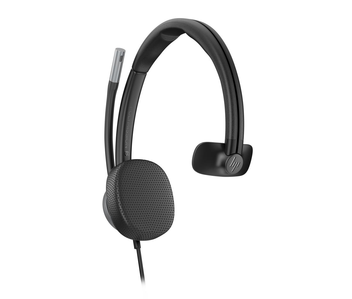 HP Poly Mission 615 Wired Headset - Mono - USB-C/A - Bulk