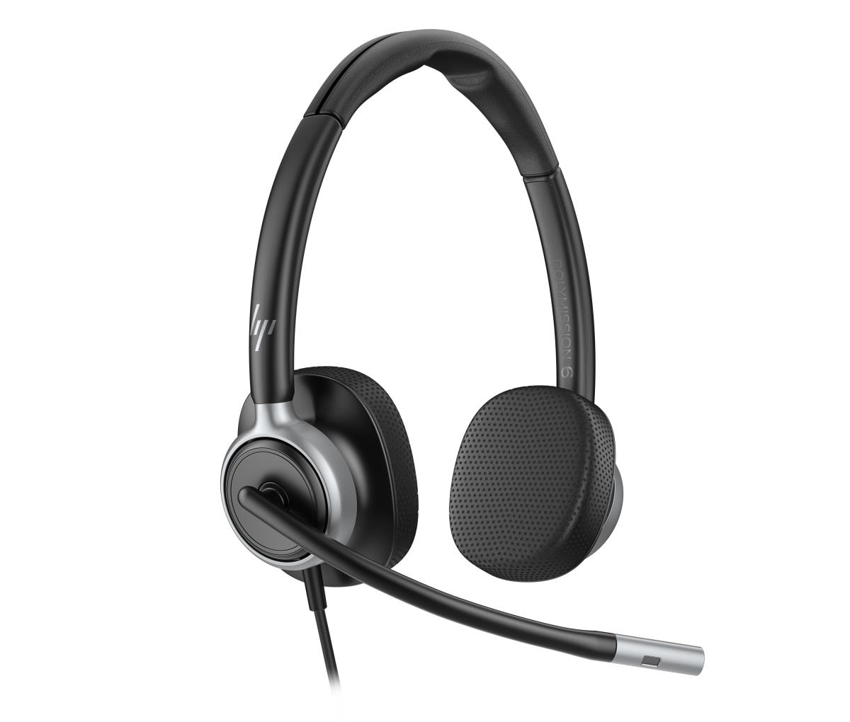 HP Poly Mission 625 Wired Headset - Stereo - USB-C/A