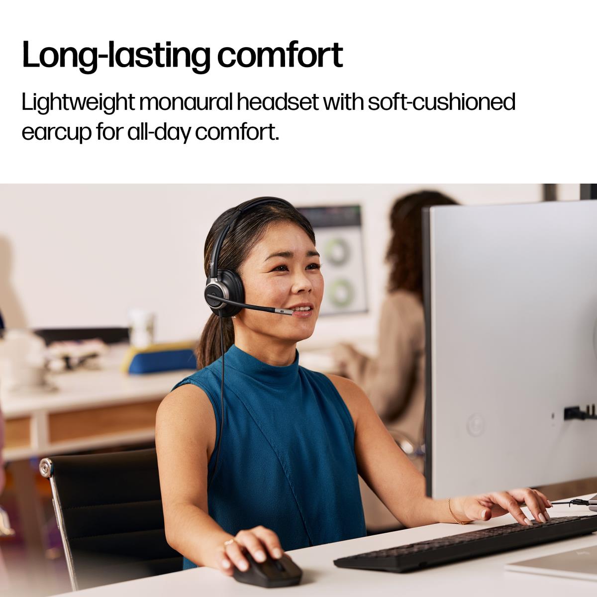 HP Poly Mission 815 Wired Headset - Mono - USB-C/A - Bulk