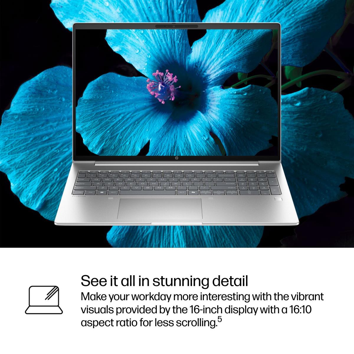 HP ProBook 4 G1i AI - 16in - Core Ultra 5 225H - 32GB RAM - 1TB SSD - Win11 Pro - Qwerty UK