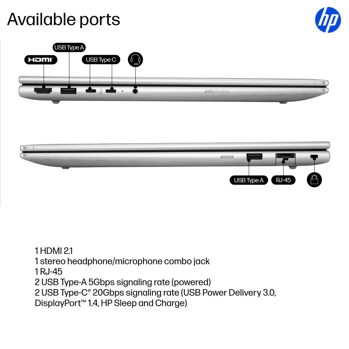 HP ProBook 4 G1i AI - 16in - Core Ultra 5 225H - 32GB RAM - 1TB SSD - Win11 Pro - Qwerty UK