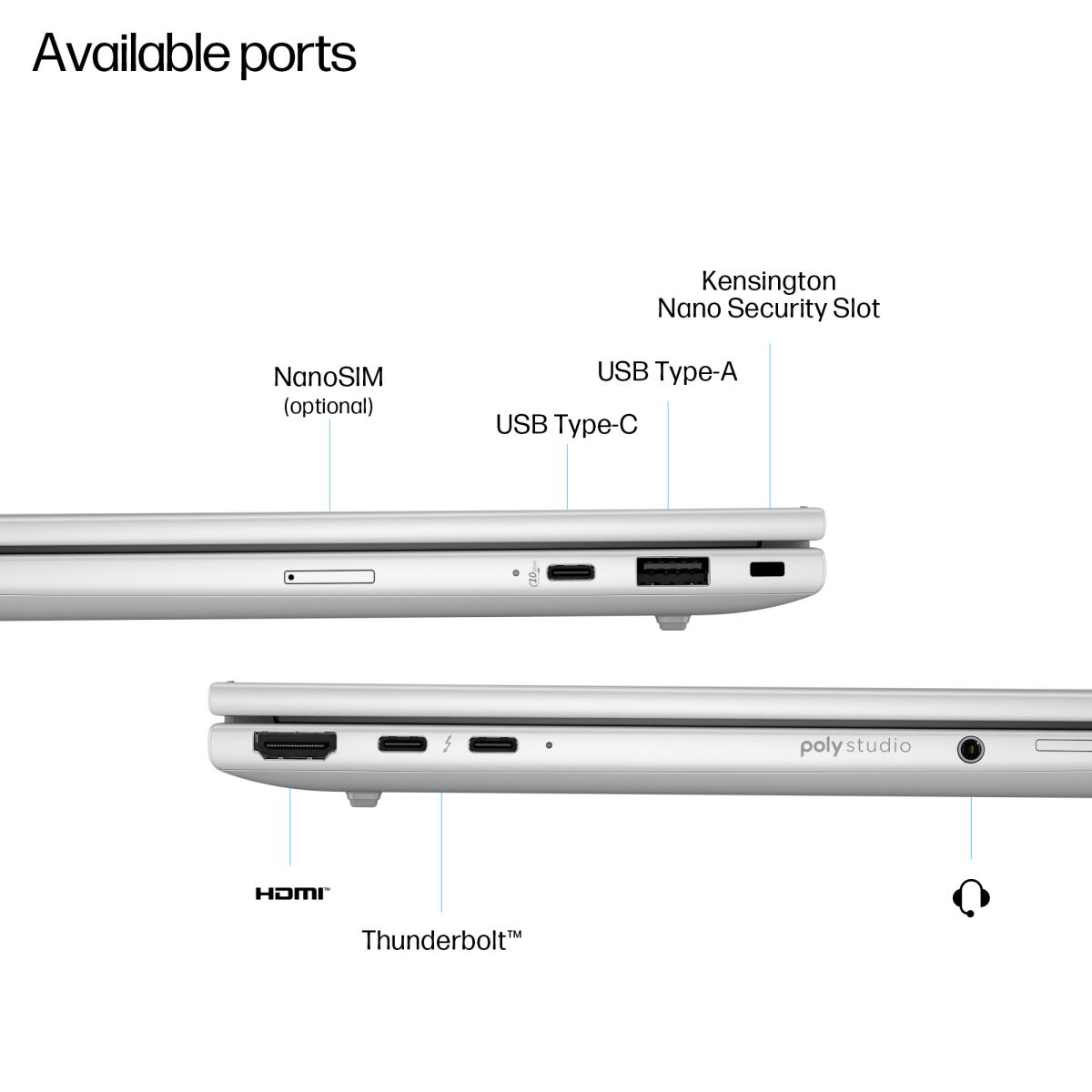 HP EliteBook 8 G1i AI - 14in - Core Ultra 7 255U - 16GB RAM - 256GB SSD - Win11 Pro - Qwerty UK