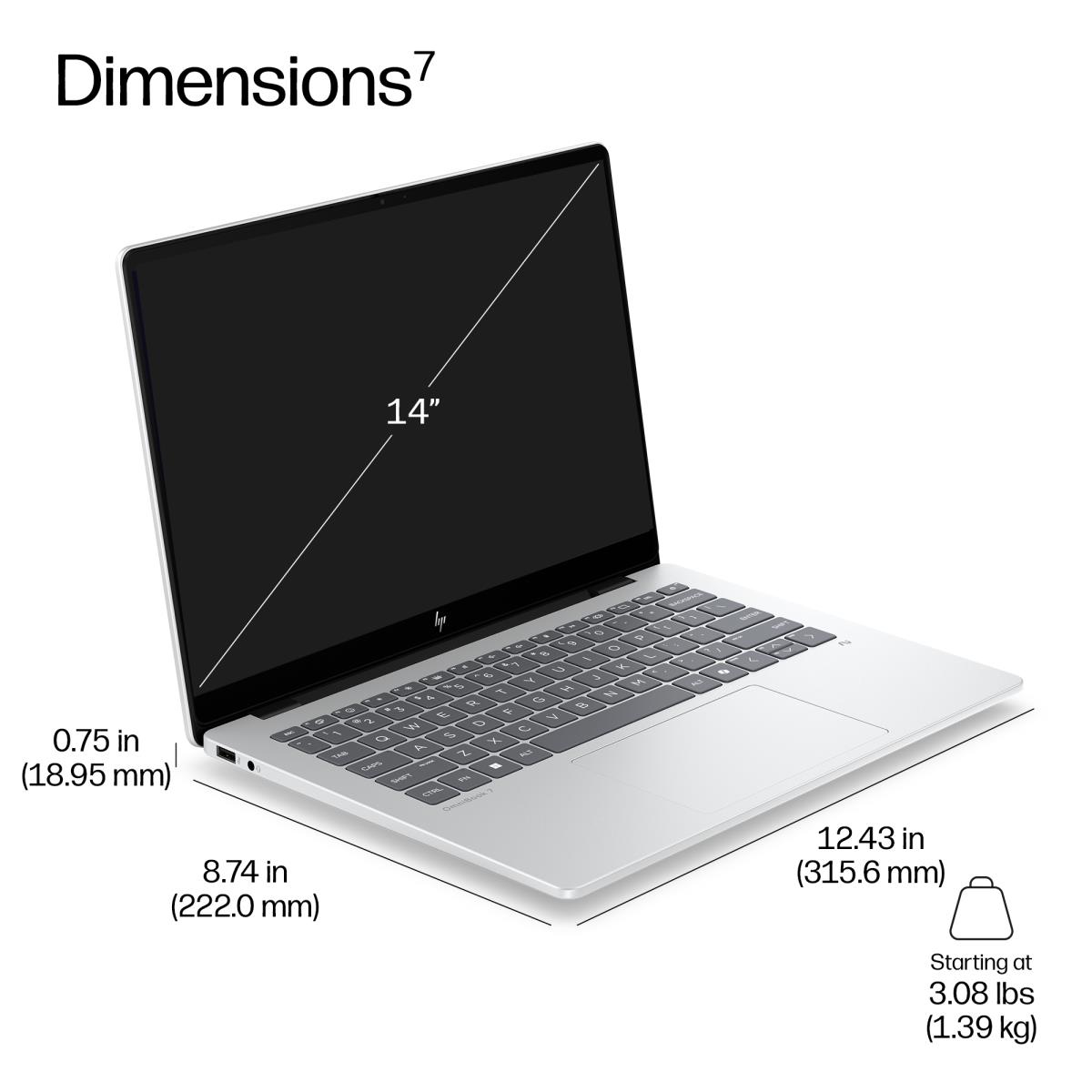 HP EliteBook 8 G2i NGAI - 14in - Core Ultra 5 325 - 32GB RAM - 512GB SSD - Win11 Pro - Qwerty Uk