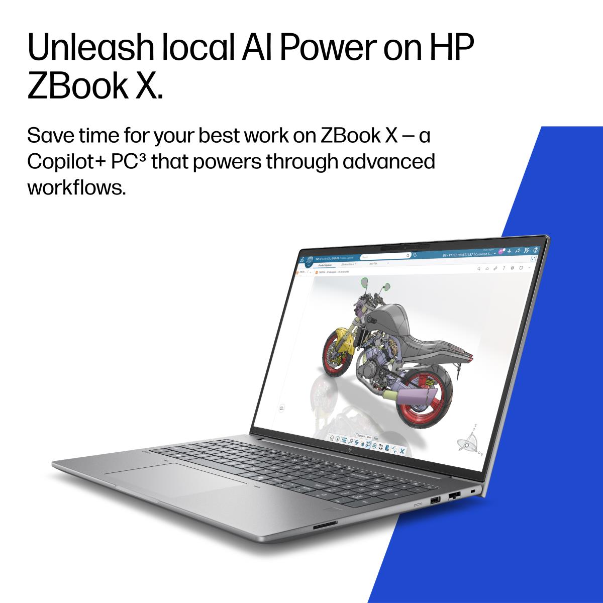 HP ZBook X G2i AI - 16in - Core Ultra 7 356H - 32GB RAM - 1TB SSD - Win11 Pro - Qwerty UK