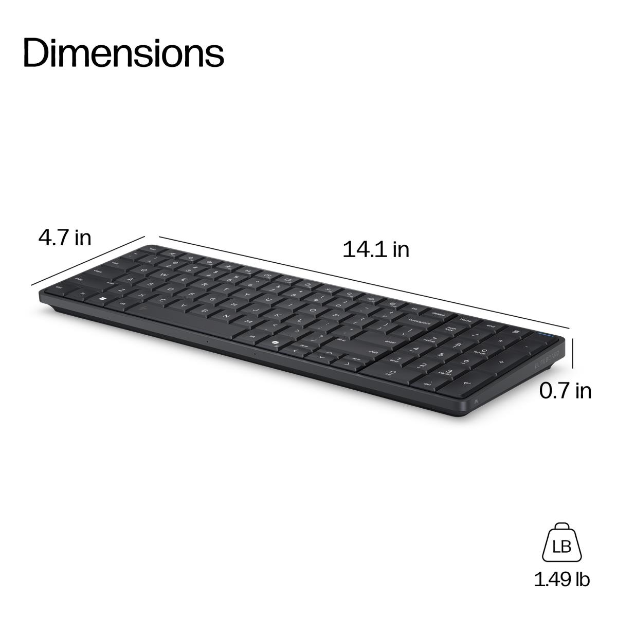 HP EliteBoard G1a NGAI - AI 5P 340 - 24GB RAM - 512GB SSD - Win11 Pro - Qwerty UK